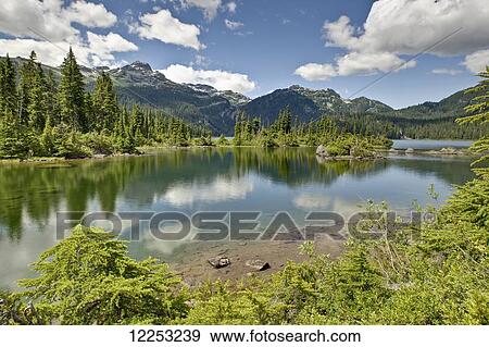 Stock Photo - Callaghan Lake Provincial Park in the Callaghan Valley near Whistler; British Columbia, Canada. Fotosearch