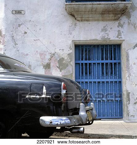 Calle Cuba Car, Havana, Cuba. View Large Photo Image Stock Image - Calle Cuba Car, Havana, Cuba.. Fotosearch