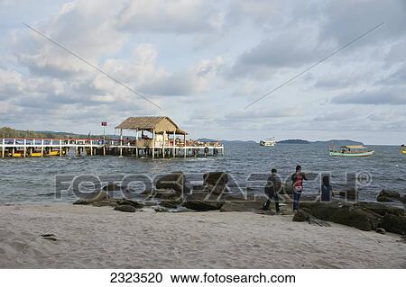 Stock Image - Cambodia, Serendipity Beach; Sihanoukville. Fotosearch