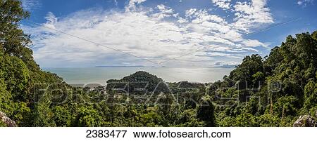 Stock Photo - Cambodian jungled coast; Kep, Cambodia. Fotosearch
