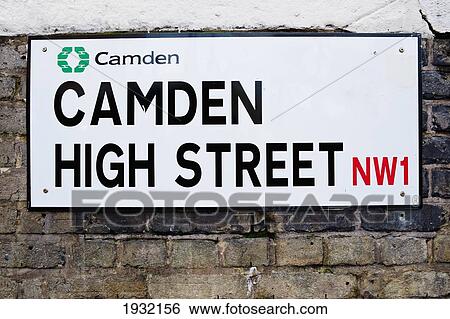 Camden High Street Plate, North London, London, Uk View Large Photo Image Stock Photograph - Camden High Street Plate, North London, London, Uk. Fotosearch