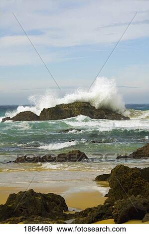Stock Photo - Camel Rock Bay, Bermagui, Australia. Fotosearch
