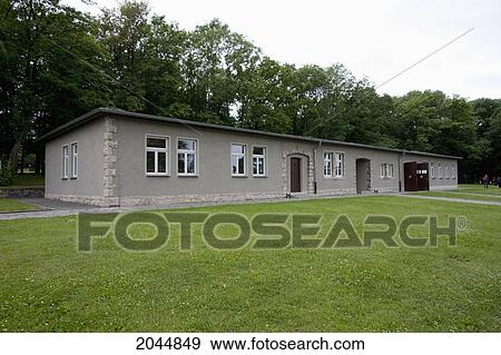 Stock Photo - Camp Administration Building, Buchenwald Concentration Camp, Germany. Fotosearch