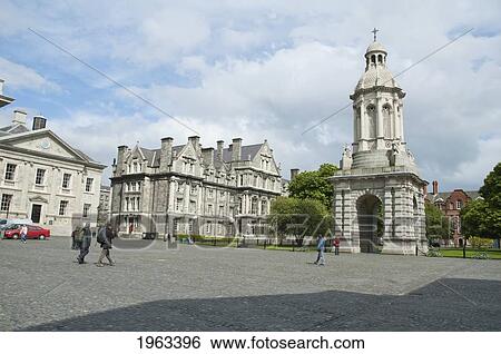 Stock Photograph - Campanile At Trinity College, Dublin, Ireland. Fotosearch