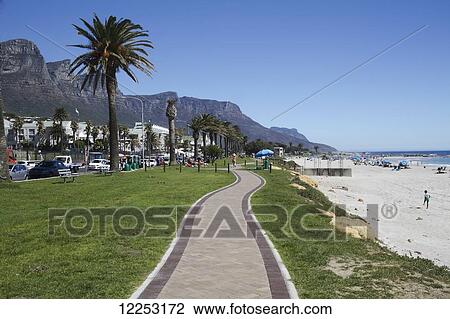 Camps bay beach path; Cape Town, South Africa View Large Photo Image Stock Image - Camps bay beach path; Cape Town, South Africa. Fotosearch