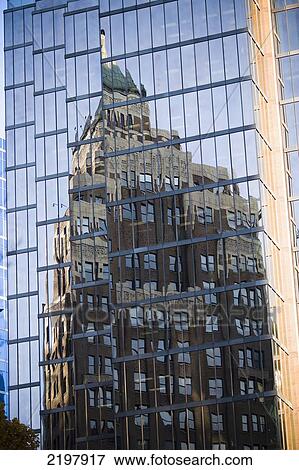 Canada, British Columbia, Downtown; Vancouver, Old building reflected in new one View Large Photo Image Stock Photo - Canada, British Columbia, Downtown; Vancouver, Old building reflected in new one. Fotosearch