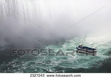 Stock Image - Canada, Niagara Falls and Maid of Mist; Ontario. Fotosearch