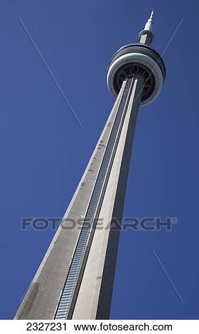 Stock Image - Canada, Ontario, CN Tower; Toronto. Fotosearch