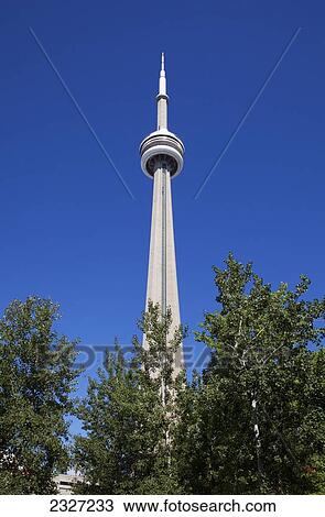 Stock Image - Canada, Ontario, CN Tower; Toronto. Fotosearch