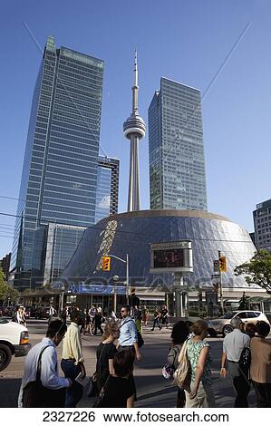 Canada, Ontario, Roy Thomson Hall and CN Tower; Toronto View Large Photo Image Stock Photograph - Canada, Ontario, Roy Thomson Hall and CN Tower; Toronto. Fotosearch