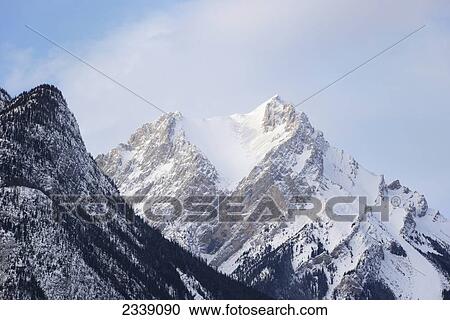 Stock Image - Canadian Rockies In Jasper National Park; Alberta, Canada. Fotosearch