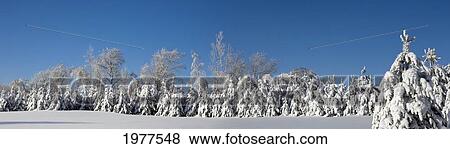 Stock Photo - Canadian Winter Panorama; Foster Quebec Canada. Fotosearch