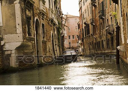 Stock Image - Canals Of Venice; Italy. Fotosearch