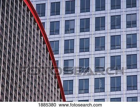 Stock Image - Canary Wharf And Docklands Light Railway Station. Fotosearch