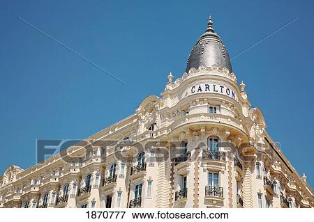 Cannes, Provence, France; The Hotel Carlton View Large Photo Image Stock Photo - Cannes, Provence, France; The Hotel Carlton. Fotosearch