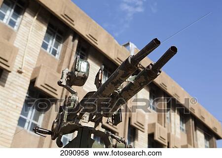 Stock Photo - Cannon In Front Of The Amna Suraka (Red Security) Museum, Iraqi Kurdistan, Iraq. Fotosearch