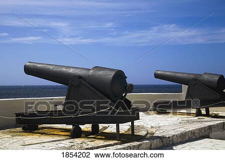 Cannons At San Salvador De La Punta Fortress; Havana, Cuba View Large Photo Image Stock Image - Cannons At San Salvador De La Punta Fortress; Havana, Cuba. Fotosearch