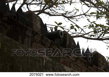Stock Image - Canon On The Outer Wall Of The Royal Palace Of Ambohimanga, Antananarivo Province, Madagascar. Fotosearch
