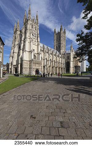 Stock Image - Canterbury Cathedral; Canterbury, Kent, England. Fotosearch