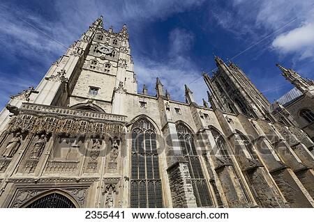 Stock Image - Canterbury Cathedral; Canterbury, Kent, England. Fotosearch