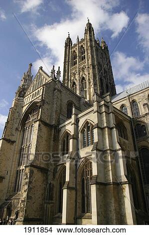 Canterbury Cathedral, Low Angle View, Kent, England, Uk View Large Photo Image Picture - Canterbury Cathedral, Low Angle View, Kent, England, Uk. Fotosearch