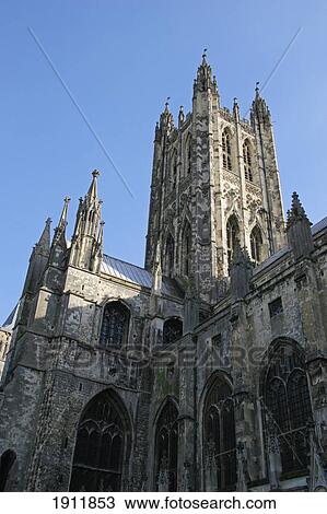 Canterbury Cathedral, Low Angle View, Kent, England, Uk View Large Photo Image Stock Image - Canterbury Cathedral, Low Angle View, Kent, England, Uk. Fotosearch