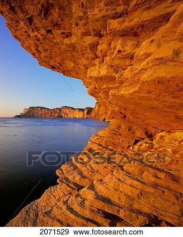 Stock Photo - Cap Bon Ami, Forillon National Park, Gaspesie, Quebec. Fotosearch