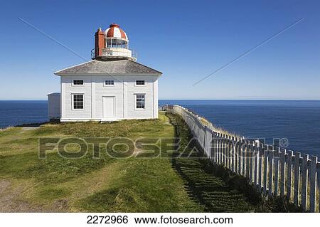 Stock Photograph - Cape spear lighthouse on the avalon peninsula; newfoundland canada. Fotosearch