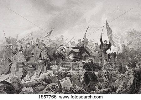 Capture Of Fort Donelson Tennessee 1862. From Painting By Alonzo Chappel. View Large Photo Image Stock Photograph - Capture Of Fort Donelson Tennessee 1862. From Painting By Alonzo Chappel.. Fotosearch