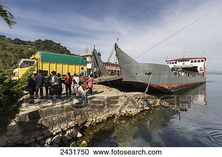 Car ferry, Parapat, Lake Toba, North Sumatra, Indonesia View Large Photo Image Stock Image - Car ferry, Parapat, Lake Toba, North Sumatra, Indonesia. Fotosearch