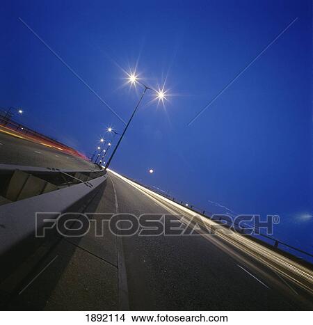 Car Tail Lights On Motorway View Large Photo Image Picture - Car Tail Lights On Motorway. Fotosearch