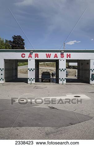 Stock Image - Car Wash; British Columbia, Canada. Fotosearch