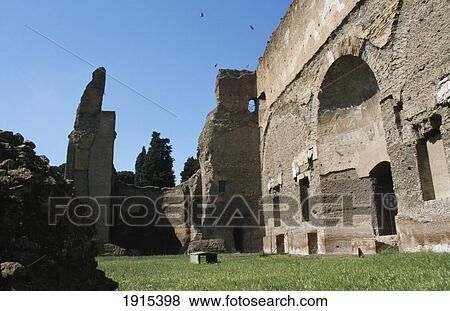 Caracalla Baths (Roman Baths) View Large Photo Image Stock Photo - Caracalla Baths (Roman Baths). Fotosearch