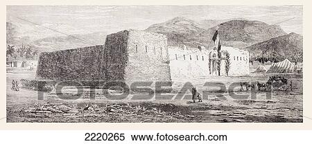 Caravanserai In El Kantara, Biskra Province, Algeria, North Africa In The Mid 19Th Century. From L'univers Illustre Published 1866. View Large Photo Image Stock Photography - Caravanserai In El Kantara, Biskra Province, Algeria, North Africa In The Mid 19Th Century. From L'univers Illustre Published 1866.. Fotosearch