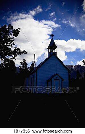 Stock Photograph - Carcross, Yukon Territory, Canada; St. Saviour's Anglican Church. Fotosearch