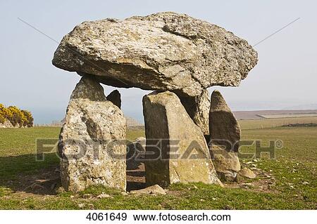 Careg Sampson dolmen, South West Wales; Wales View Large Photo Image Stock Photo - Careg Sampson dolmen, South West Wales; Wales. Fotosearch