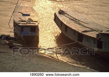 Cargo Boats At Sunset View Large Photo Image Stock Image - Cargo Boats At Sunset. Fotosearch