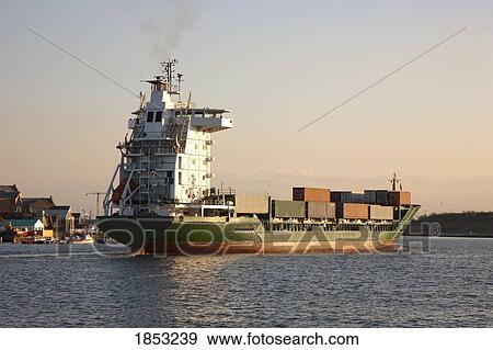 Cargo Ship, South Shields, Tyne And Wear, England View Large Photo Image Stock Photo - Cargo Ship, South Shields, Tyne And Wear, England. Fotosearch