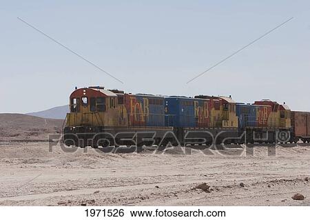Cargo Train Of The Ferrocarril Antofagasta Bolivia, Pampa Union, Antofagasta Region, Chile View Large Photo Image Stock Photograph - Cargo Train Of The Ferrocarril Antofagasta Bolivia, Pampa Union, Antofagasta Region, Chile. Fotosearch