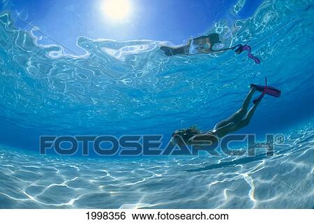 Caribbean, Cayman Islands, Grand Cayman Island, Snorkeler Side View Near Sandy Bottom, Turquoise Water Sunburst, Reflections B1312 View Large Photo Image Stock Photograph - Caribbean, Cayman Islands, Grand Cayman Island, Snorkeler Side View Near Sandy Bottom, Turquoise Water Sunburst, Reflections B1312. Fotosearch