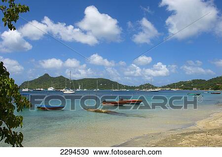 Caribbean, Grenada, Grenadines, View of Tyrrel Bay; Carriacou Island View Large Photo Image Stock Image - Caribbean, Grenada, Grenadines, View of Tyrrel Bay; Carriacou Island. Fotosearch