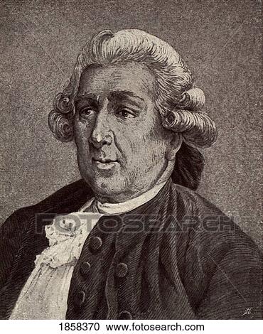 Stock Image - Carlo Goldoni, 1707-1793. Italian Dramatist. From The Bookcommedie By Carlo Goldoni. Published In Italy 1925.. Fotosearch