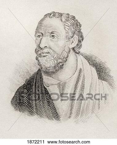 Stock Image - Carneades Born Circa 214Bc Died 129 Bc. Greek Philosopher. From The Book Crabbes Historical Dictionary Published 1825.. Fotosearch
