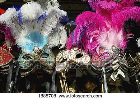 Stock Photo - Carnival Masks, Close Up. Fotosearch