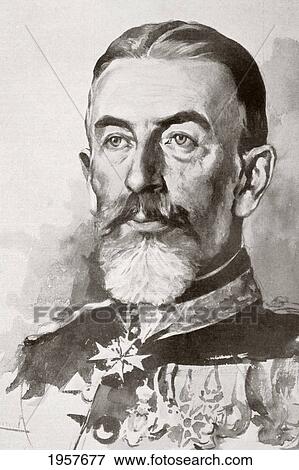 Stock Photo - Carol I, 1839 ÃƒÂ¢Ã¢â€šÂ¬Ã¢â‚¬Å“ 1914. Born Prince Karl Of Hohenzollern-Sigmaringen. Reigning Prince And Then King Of Romania From 1866 To 1914. From La Esfera, 1914.. Fotosearch
