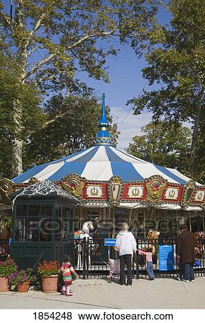 Stock Photo - Carousel In Franklin Square, Old City, Philadelphia, Pennsylvania, Usa. Fotosearch