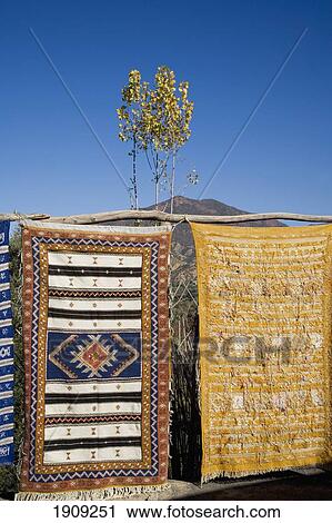 Carpets With Mountains In Background, Atlas Mountains, Morocco View Large Photo Image Stock Image - Carpets With Mountains In Background, Atlas Mountains, Morocco. Fotosearch