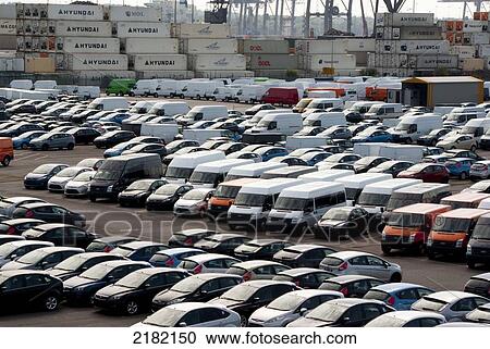 Cars In Dock, Southampton, Uk View Large Photo Image Stock Image - Cars In Dock, Southampton, Uk. Fotosearch