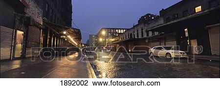 Stock Image - Cars Parked In Meatpacking District Of Lower Manhatttan. Fotosearch