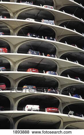 Stock Photo - Cars Parked In Multi Story Car Park. Fotosearch